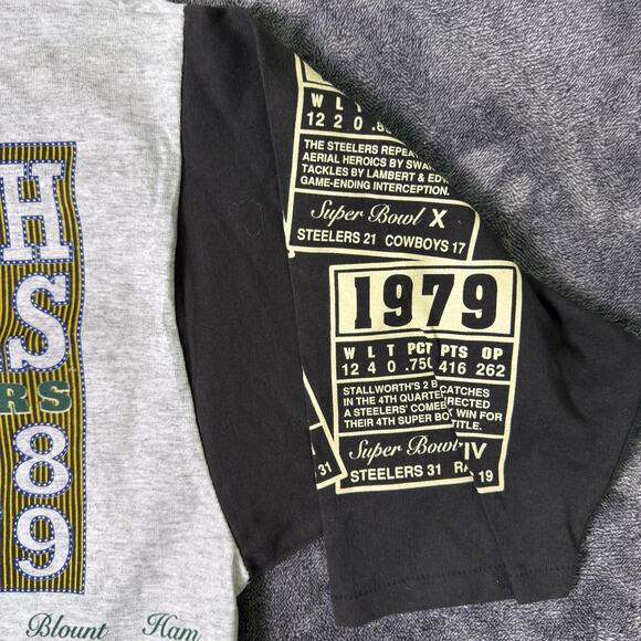 Steelers Dynasty Vintage Long Gone 1993 Long Sleeve Shirt Large NWT Graphic - Picture 11 of 16